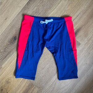 Vintage Men’s Blue and Red Athletic Swim Shorts